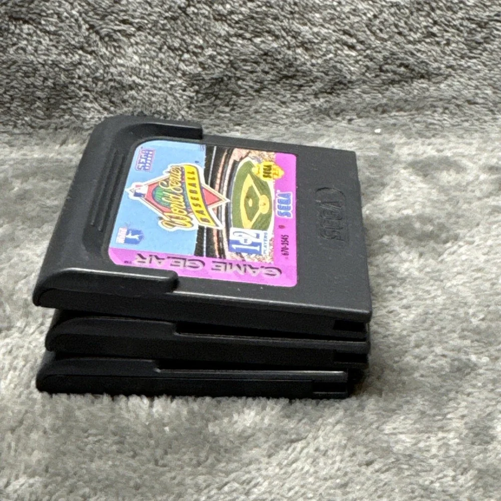 Sega‎ Game Gear Game Lot (3) G Loc Air Battle NFL 95 World Series Baseball